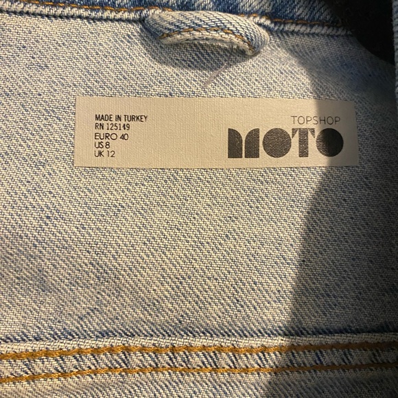 Top Shop Ripped Denim Jacket - Picture 5 of 5
